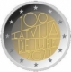 Lettland 2 Euro Münze - 100. Jahrestag der Anerkennung der Republik Lettland 2021 - © Europäische Union 1998–2024