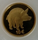 Luxemburg 10 Euro Gold Münze Kulturelle Geschichte - Das Wildschwein vom Titelberg 2006 - © Veber