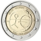 Belgien 2 Euro Münze - 10 Jahre Euro - 10 Jahre Währungsunion 2009 - © European Central Bank