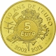 Frankreich 5 Euro Gold Münze - Säerin - 10 Jahre Euro 2012 - © NumisCorner.com