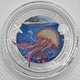 Österreich 3 Euro Münze - Leuchtende Meereswelten - Leuchtqualle 2024 - © Kultgoalie