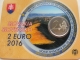 Slowakei 2 Euro Münze - Erste EU-Ratspräsidentschaft der Slowakei 2016 - Coincard - © Münzenhandel Renger
