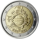 Belgien 2 Euro Münze - 10 Jahre Euro-Bargeld 2012 - © European Central Bank