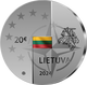 Litauen 20 Euro Silbermünze - Mitgliedschaft Litauens in der NATO und der EU 2024 - © Bank of Lithuania