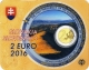 Slowakei 2 Euro Münze - Erste EU-Ratspräsidentschaft der Slowakei 2016 - Coincard - © Zafira