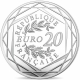 Frankreich 20 Euro Silber Münze - Marianne - Freiheit 2017 - Stempelglanz - © NumisCorner.com