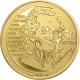 Frankreich 50 Euro Gold Münze - Helden der französischen Literatur - Candide oder der Optimismus von Voltaire 2014 - © NumisCorner.com