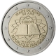 Frankreich 2 Euro Münze - Römische Verträge 2007 - © European Central Bank
