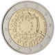 Österreich 2 Euro Münze - 30 Jahre Europaflagge 2015 - © European Central Bank