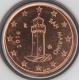 San Marino 1 Cent Münze 2016 - © eurocollection.co.uk
