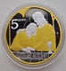 Vatikan 5 Euro Silbermünze - Die Zwölf Apostel - Johannes 2023 - Vergoldet - © Kultgoalie