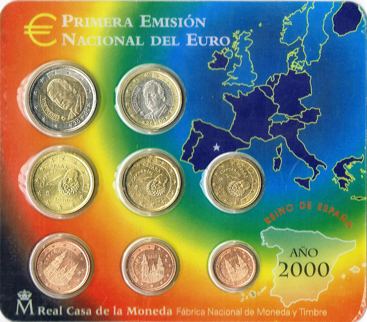 Spanien Euro Kursmünzensätze 2000 Wert Infos Und Bilder Bei Euro