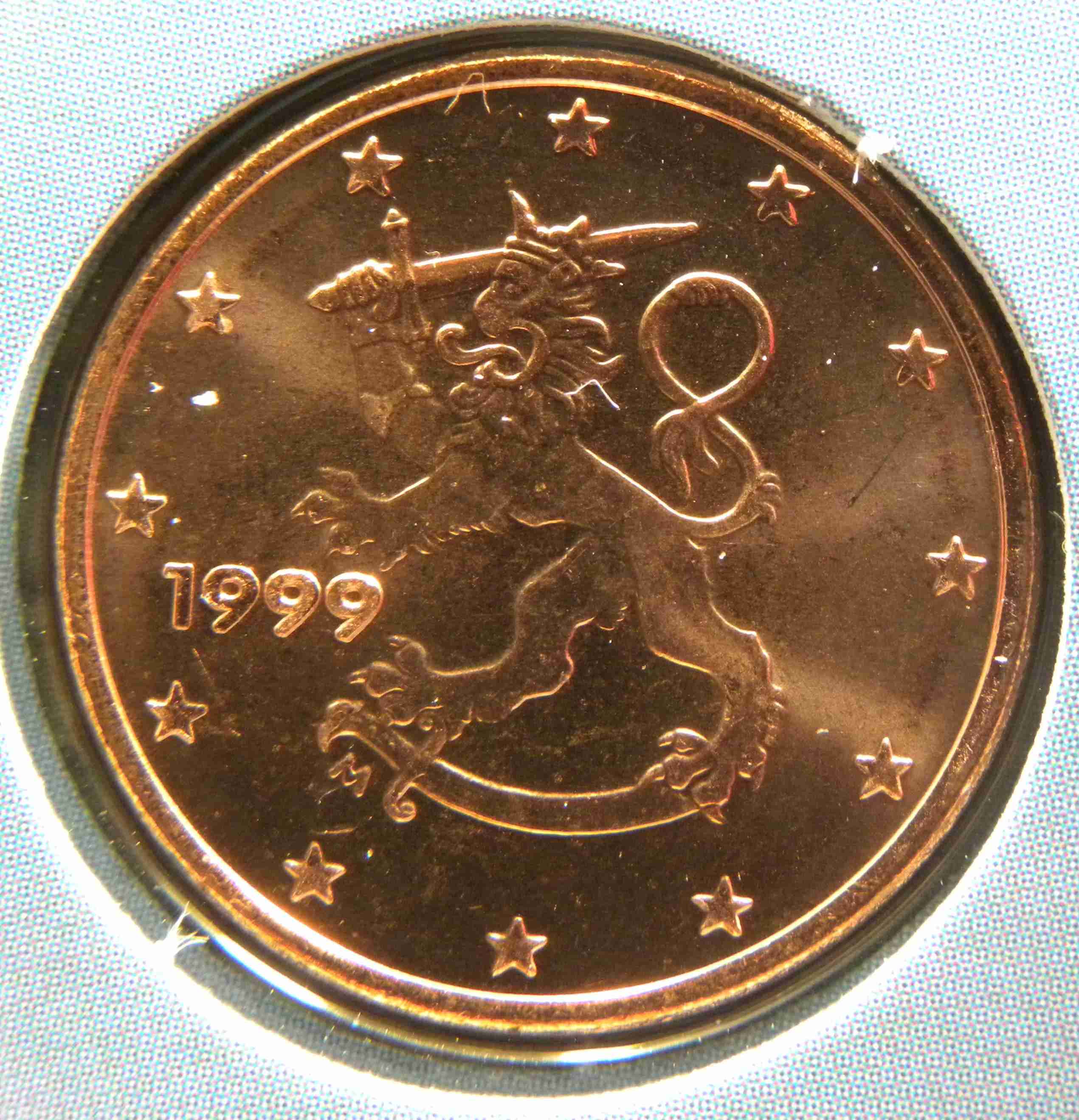Finnland 1 Cent Münze 1999 - euro-muenzen.tv - Der Online Euromünzen