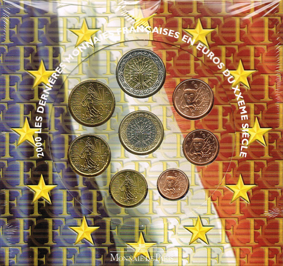 Frankreich Euro Münzen Kursmünzensatz 2000 Euro Muenzentv Der