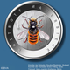 Deutschland 5 Euro Gedenkmünze - Wunderwelt Insekten - Rostrote Mauerbiene 2023 - Polierte Platte