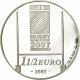 Frankreich 1 1/2 (1,50) Euro Silber Münze Rugby WM in Frankreich 2007 - © NumisCorner.com