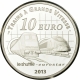 Frankreich 10 Euro Silber Münze - Bahnhof Gare du Nord, Bahnhof St. Pancras und der Kanaltunnel - Shuttle und Eurostar 2013 - © NumisCorner.com