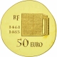 Frankreich 50 Euro Gold Münze - 1500 Jahre französische Geschichte - Louis XI. 2013 - © NumisCorner.com