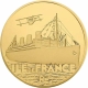 Frankreich 50 Euro Gold Münze - Französische Schiffe - Ile de France 2016 - © NumisCorner.com