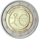 Italien 2 Euro Münze - 10 Jahre Euro - WWU - UEM 2009 - © European Central Bank