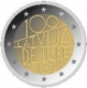 Lettland 2 Euro Münze - 100. Jahrestag der Anerkennung der Republik Lettland 2021 - © Europäische Union 1998–2025