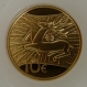 Luxemburg 10 Euro Gold Münze Kulturelle Geschichte - Der Hirsch des Refugiums der Orvaler Abtei 2009 - © Veber