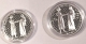 Luxemburg Münzsatz 700 Eurocent / 200 Tschechische Kronen Silber Münzen 700. Jahrestag der Heirat von Johann von Luxemburg mit Elisabeth von Böhmen 2010 - © Coinf