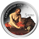 Malta 3 Euro Münze - Caravaggio - Heiliger Hieronymus 2022 - Koloriert - © Central Bank of Malta