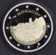 Monaco 2 Euro Münze - 800 Jahre Bau des ersten Schlosses auf dem Felsen von Monaco - 2015 Polierte Platte PP -  © eurocollection