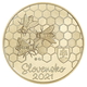Slowakei 5 Euro Münze - Fauna und Flora in der Slowakei - Die Honigbiene 2021 - © National Bank of Slovakia