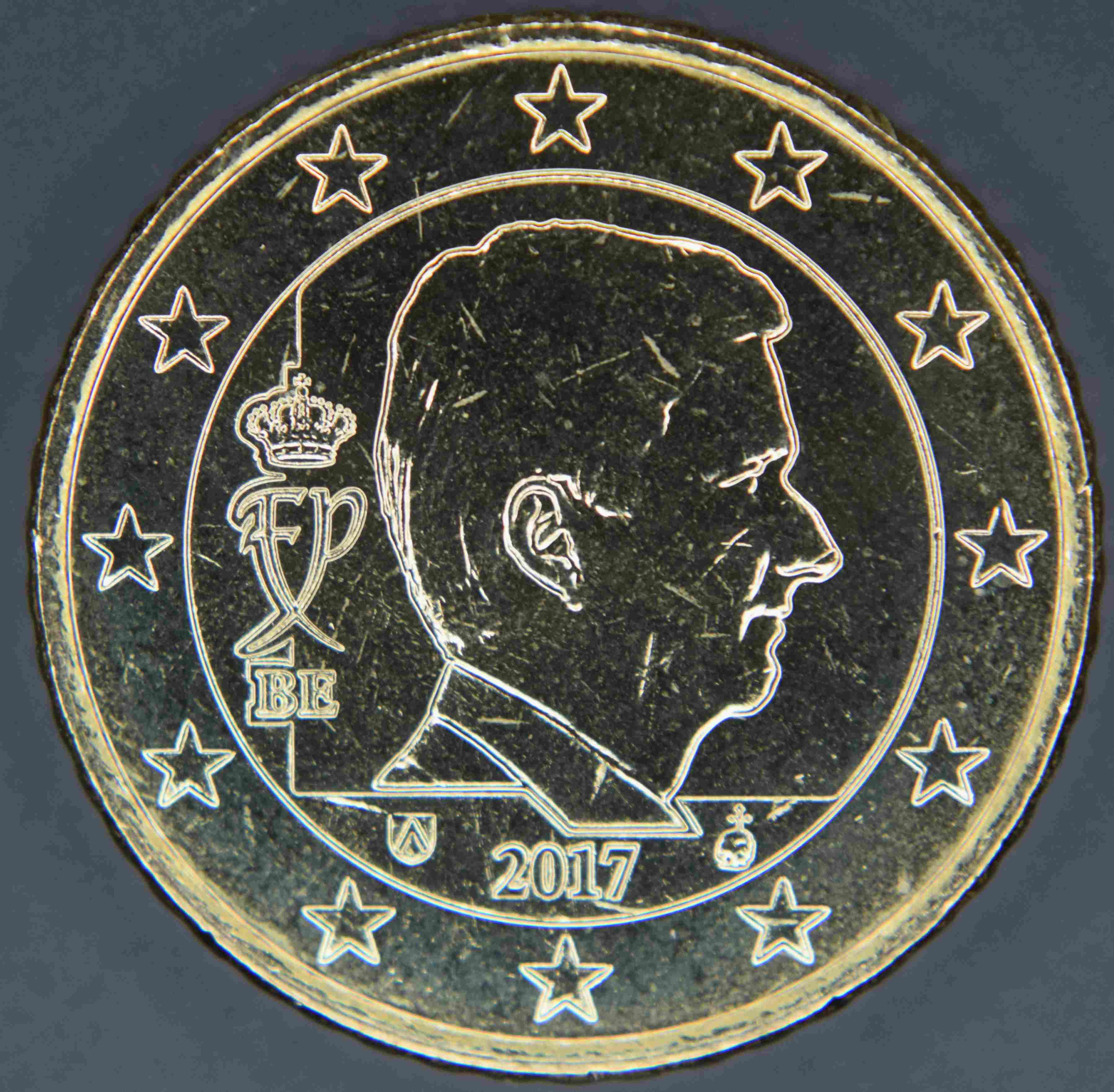 Belgien 50 Cent Munze 17 Euro Muenzen Tv Der Online Euromunzen Katalog