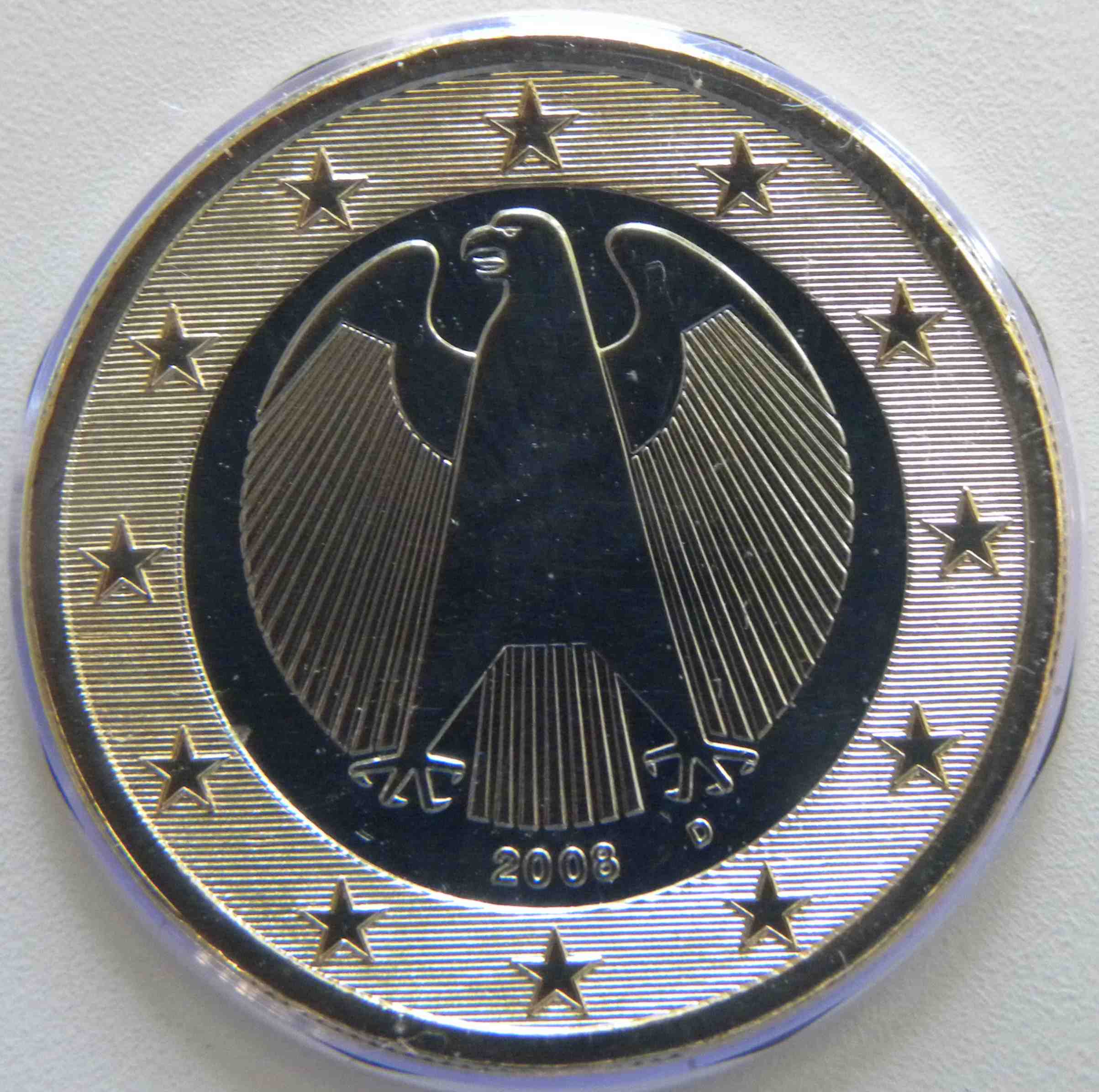 Deutschland 1 Euro Münze 2008 D - euro-muenzen.tv - Der Online