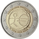 Frankreich 2 Euro Münze - 10 Jahre Euro - WWU - UEM 2009 - © European Central Bank