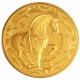 Frankreich 50 Euro Gold Münze - Fabeln von La Fontaine - Jahr des Pferdes 2014 - © NumisCorner.com