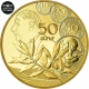 Frankreich 50 Euro Goldmünze - Säerin - 60 Jahre neuer Franc - General Charles de Gaulle 2020 - © NumisCorner.com