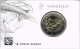 Italien 2 Euro Münze - 550. Todestag von Donatello 2016 in Coincard