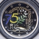 Luxemburg 2 Euro Münze - 75. Jahrestag der Schuman-Erklärung 2025 - Coincard Koloriert - © eurocollection.co.uk