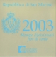 San Marino Euro Münzen Kursmünzensatz 2003 - © Zafira