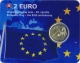 Slowakei 2 Euro Münze - 30 Jahre Europaflagge 2015 - Coincard -  © Zafira