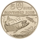 Slowakei 5 Euro Münze - Fauna und Flora in der Slowakei - Der Donaulachs 2025 - © National Bank of Slovakia