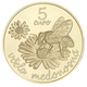 Slowakei 5 Euro Münze - Fauna und Flora in der Slowakei - Die Honigbiene 2021 - © National Bank of Slovakia