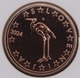 Slowenien 1 Cent Münze 2024 - © eurocollection.co.uk
