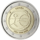 Spanien 2 Euro Münze - 10 Jahre Euro - WWU - EMU 2009