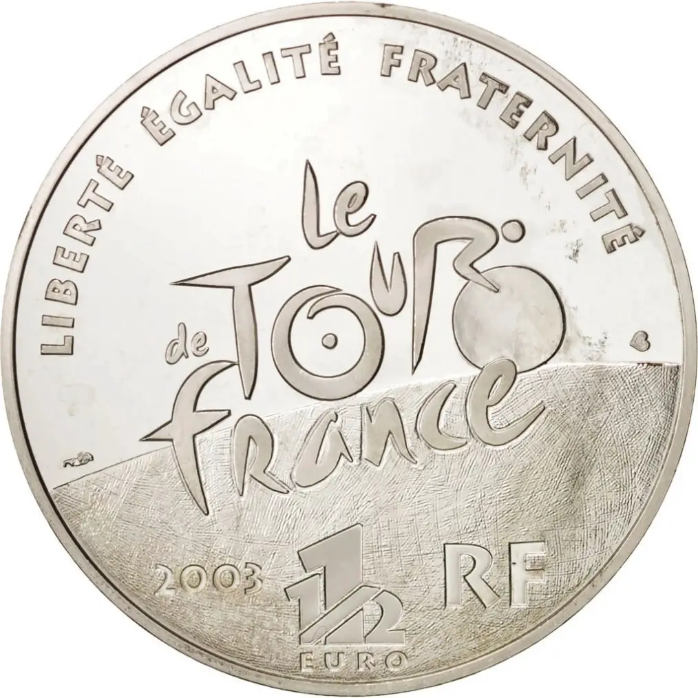 Frankreich 1 1/2 (1,50) Euro Silber Münze 100 Jahre Tour de France