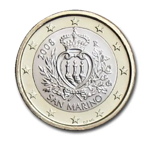 San Marino 1 Euro Münze 2008 - euro-muenzen.tv - Der Online Euromünzen
