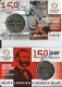 Belgien 2 Euro Münze - 150 Jahre Rotes Kreuz 2014 im Blister - Fehlprägung Randinschrift Niederlande -  © Coinf