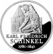 Deutschland 10 Euro Silbermünze 225. Geburtstag von Karl Friedrich Schinkel 2006 - Stempelglanz - © Zafira