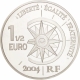 Frankreich 1 1/2 (1,50) Euro Silber Münze Weltreisen - Transsibirische Eisenbahn 2004 - © NumisCorner.com