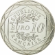 Frankreich 10 Euro Silber Münze - Die Werte der Republik - Asterix II - Freiheit - Demonstration - Das Geschenk Cäsars 2015 - © NumisCorner.com