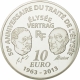 Frankreich 10 Euro Silber Münze - Europa-Serie - 50. Jahrestag des Elysée-Vertrags 2013 - © NumisCorner.com